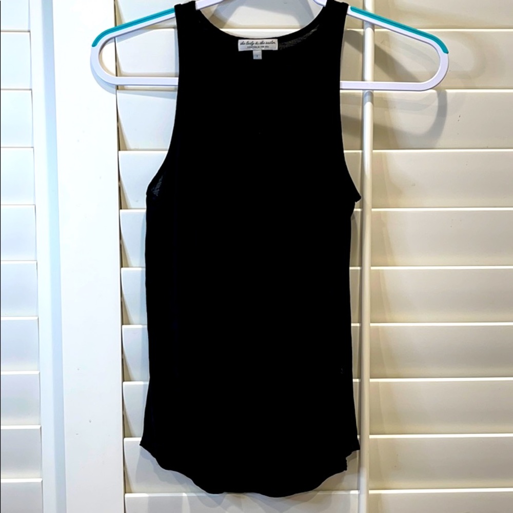 Anthropologie The Lady & The Sailor Black Top Size 1